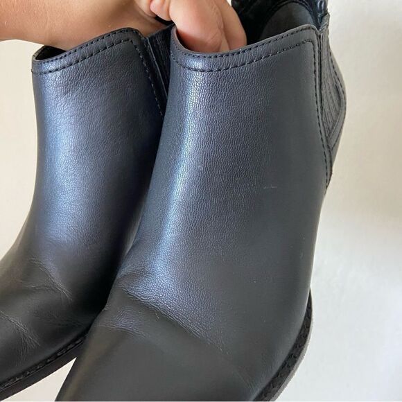 Alexander Wang Leather Black Ankle Boots Size 7.5 - Picture 9 of 17